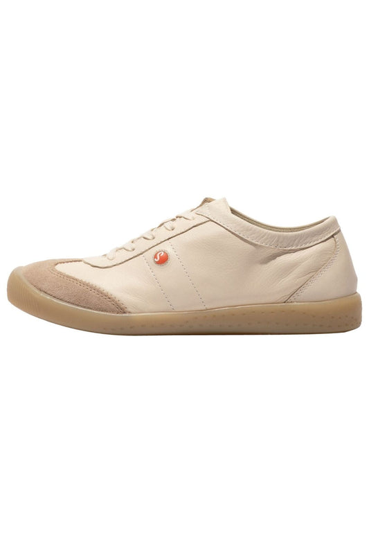 softinos Sneaker Glattleder Beige/Braun