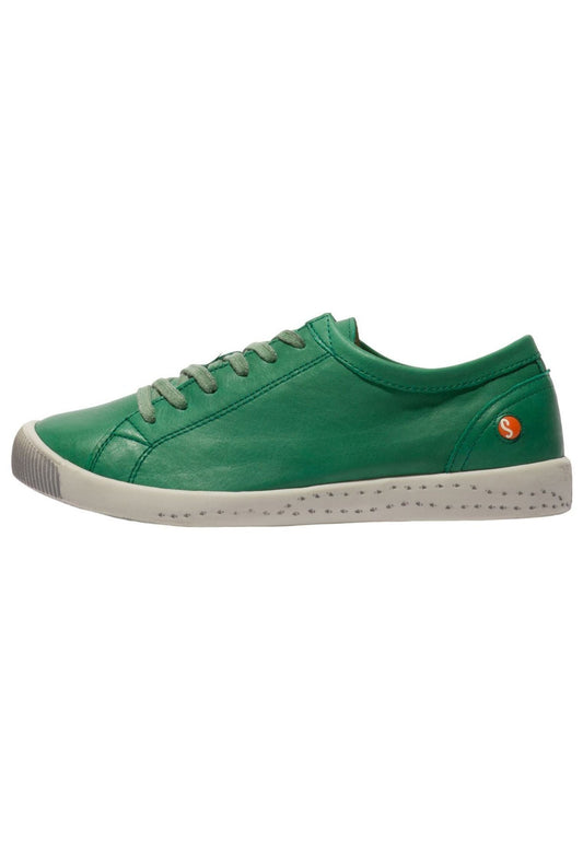 softinos Sneaker Leder Grün/Kombi
