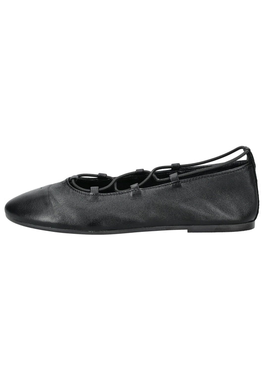 Steve Madden Ballerinas Leder Schwarz