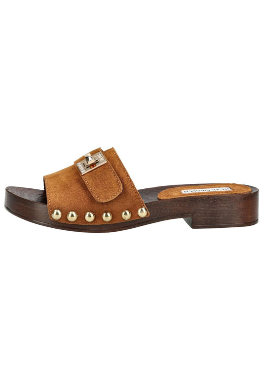 Steve Madden Pantoletten Leder Chestnut