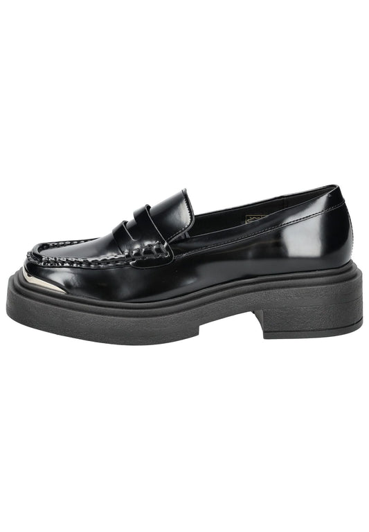 Steve Madden Slipper Lederimitat Schwarz Lack