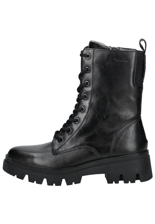 Tamaris Comfort Stiefelette Lederimitat Schwarz Warmfutter