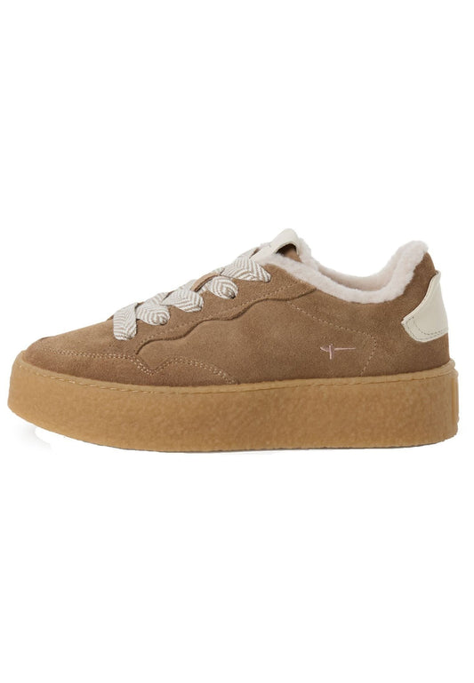 Tamaris Sneaker Veloursleder Beige