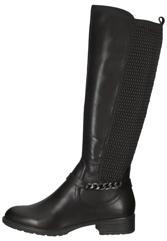 Tamaris Stiefel Leder/Textil Mocca