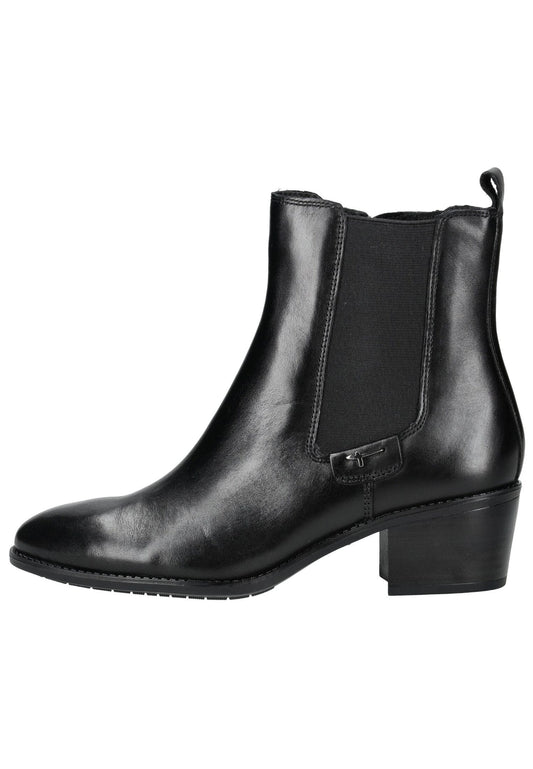 Tamaris Stiefelette Leder/Textil Schwarz