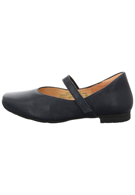 Think! Ballerinas Leder Navy