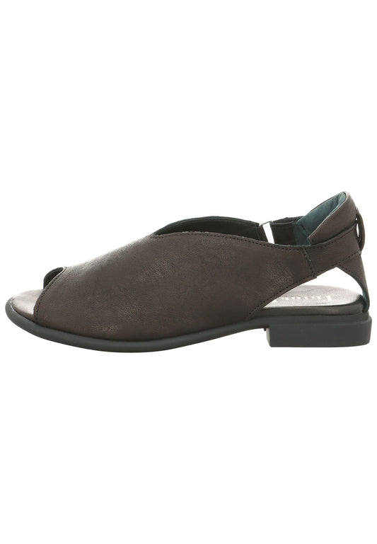 Think! Sandalen Leder Schwarz