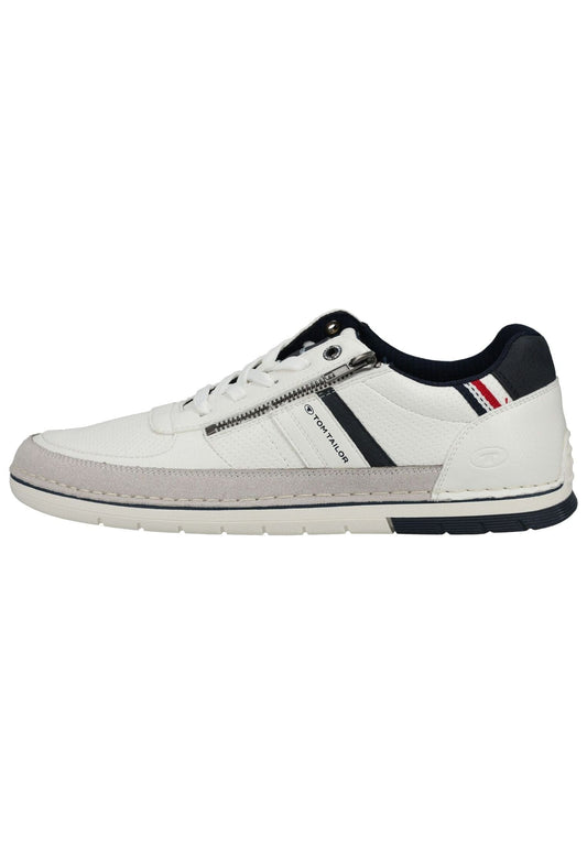 Tom Tailor Sneaker Lederimitat/Textil Weiß