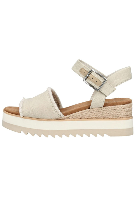 TOMS Sandalen Textil Weiß