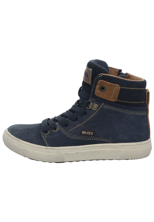 VADO Sneaker Leder Blau Warmfutter