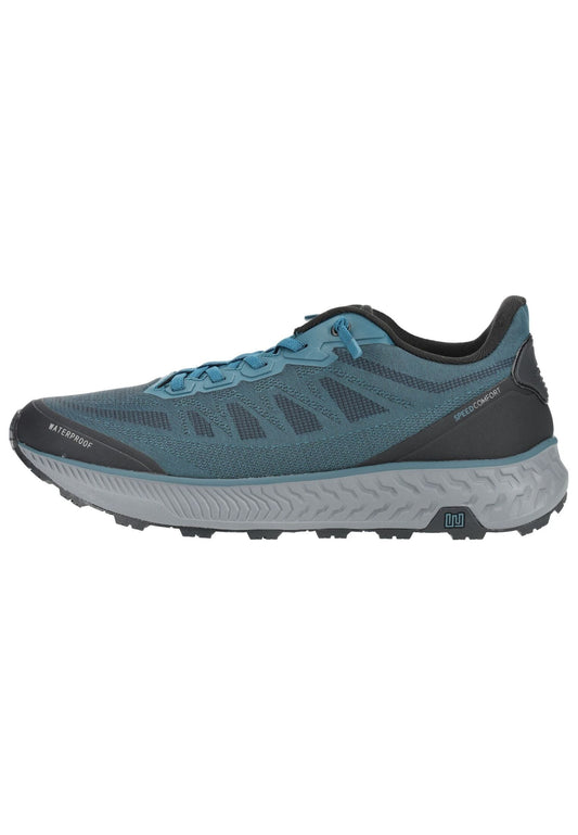 Waldläufer Wanderschuhe Textil Türkis/Grau