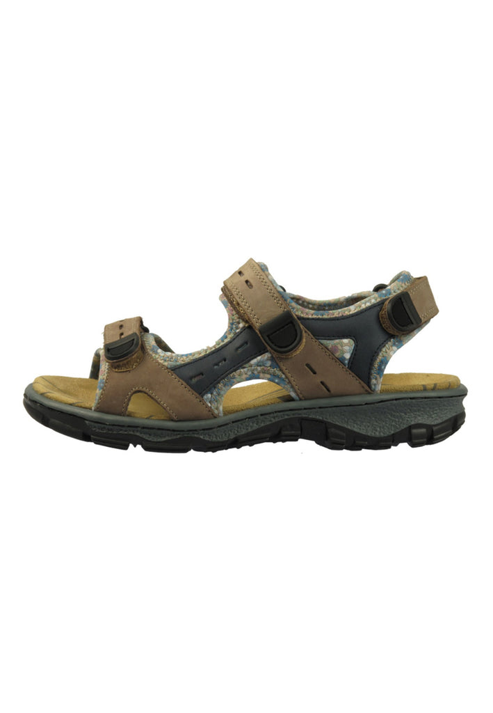 Rieker Sandalen Leder Braun - surf4shoes