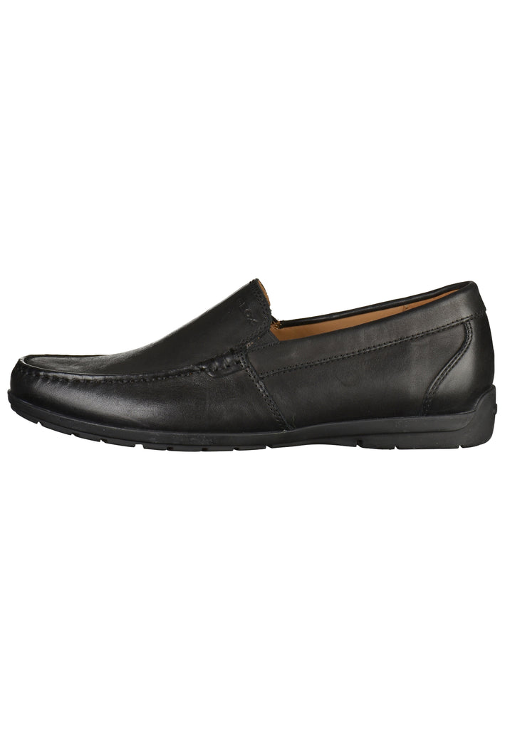 Geox Slipper Leder Schwarz - surf4shoes