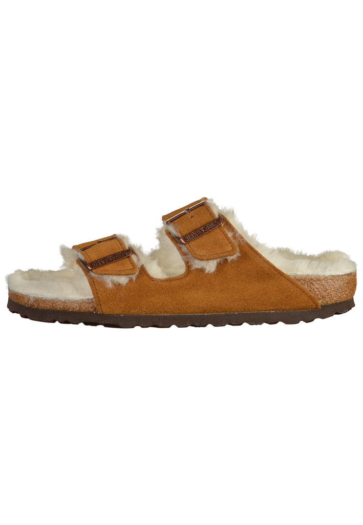 Birkenstock Pantoletten Veloursleder Mink - surf4shoes