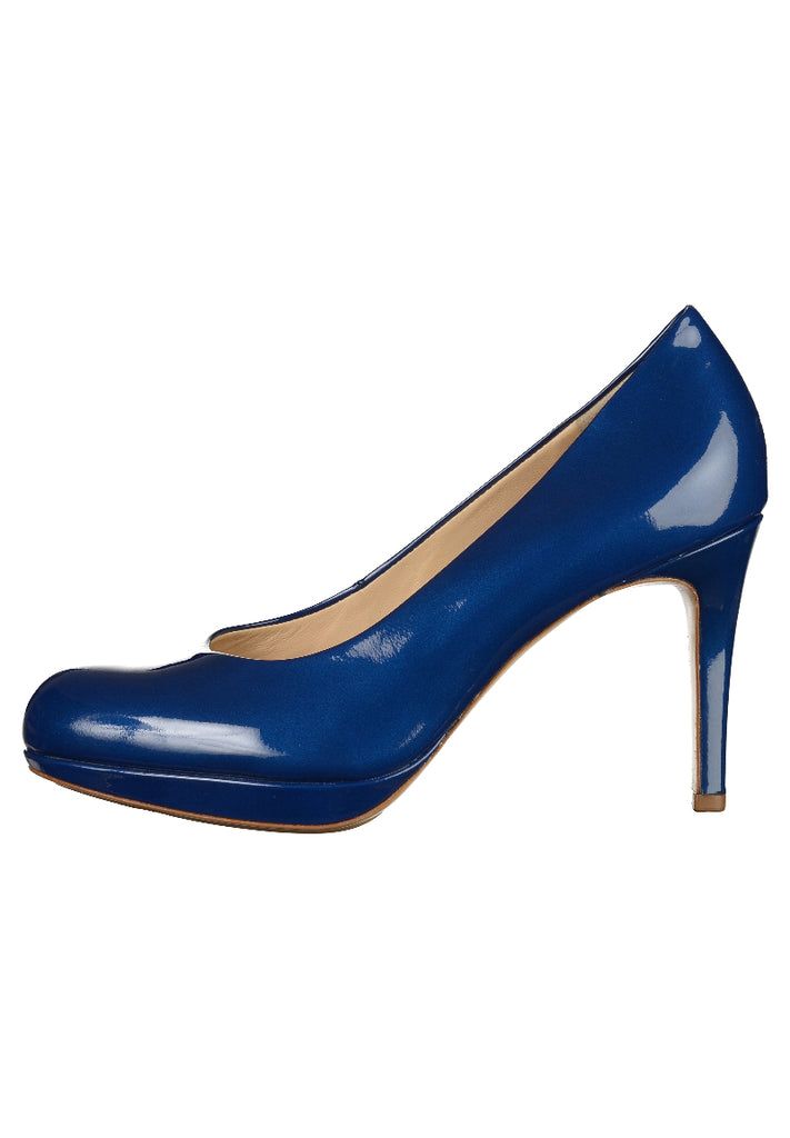 Högl Pumps Leder Blau Lack - surf4shoes
