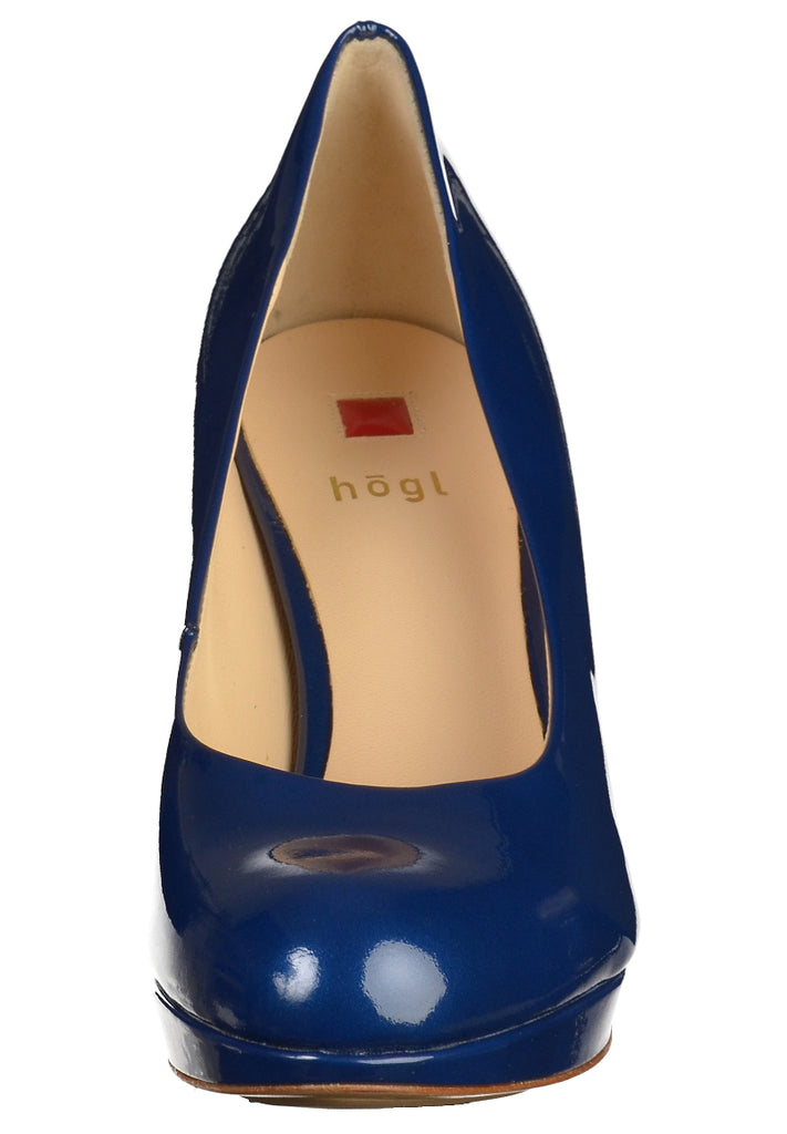 Högl Pumps Leder Blau Lack - surf4shoes