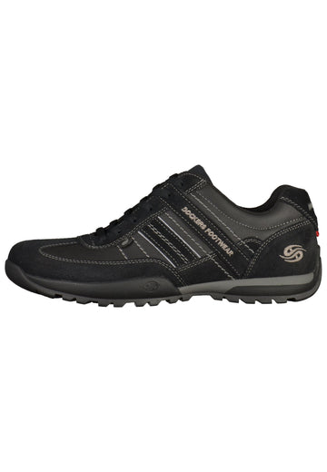 Dockers Sneaker Leder/Synthetik Schwarz/Grau - surf4shoes