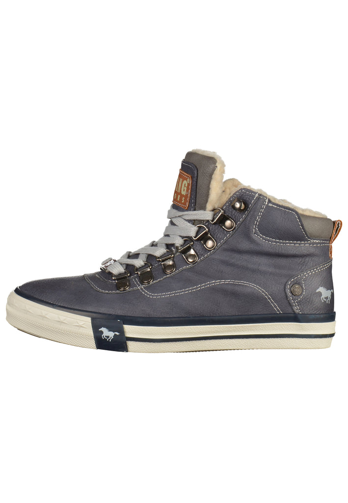 Mustang Sneaker Lederimitat Navy - surf4shoes