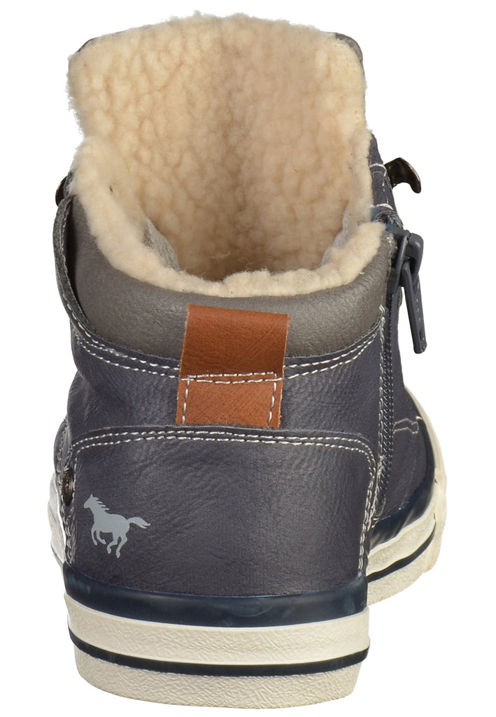Mustang Sneaker Lederimitat Navy - surf4shoes