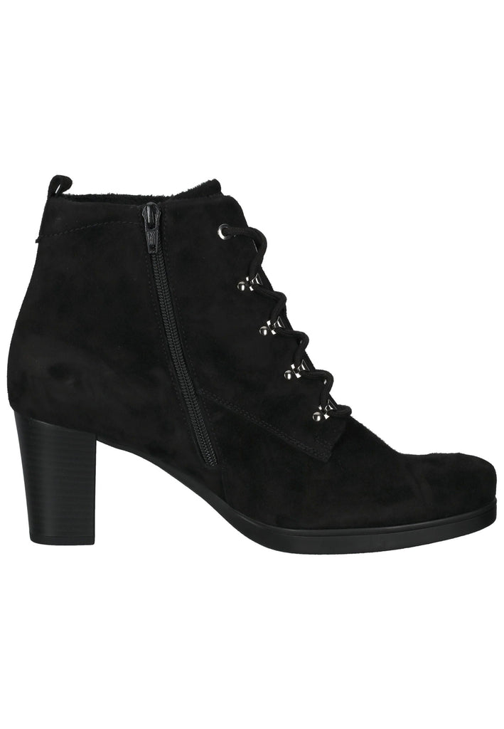 Gabor Stiefelette Leder Schwarz - surf4shoes