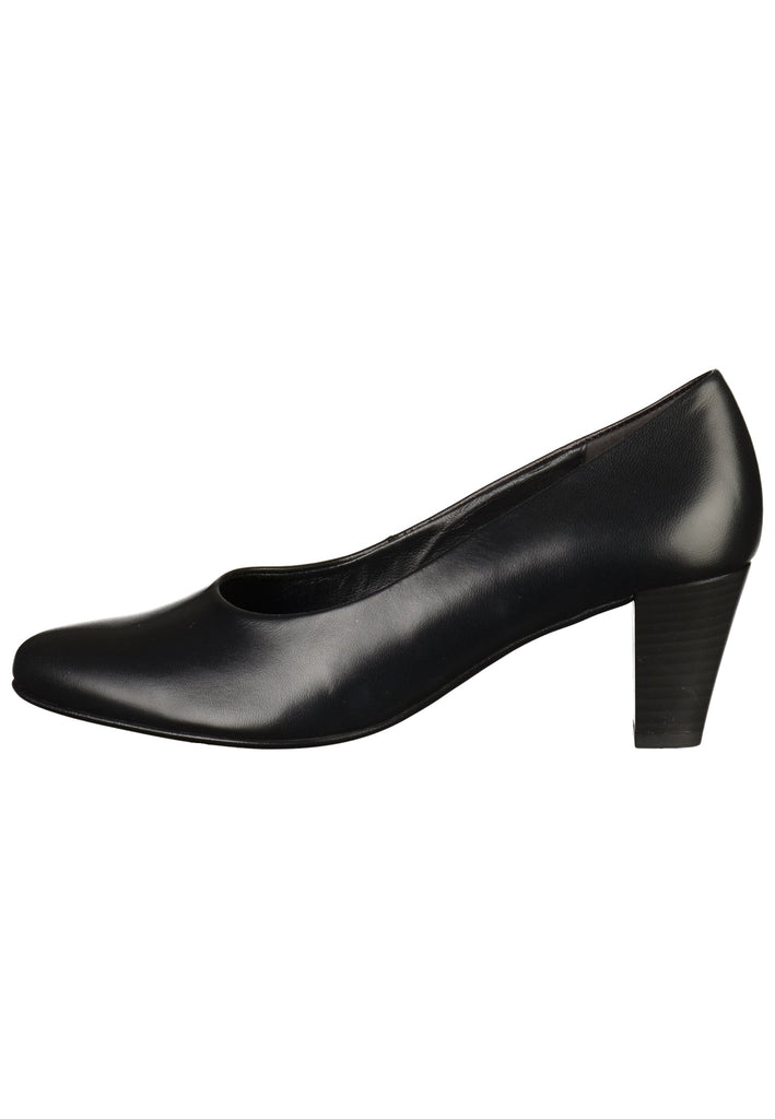 Gabor Pumps Leder Schwarz - surf4shoes