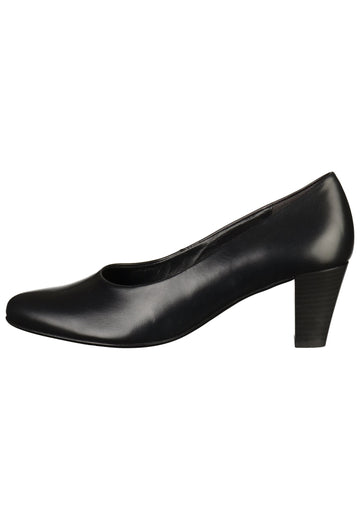 Gabor Pumps Leder Schwarz - surf4shoes