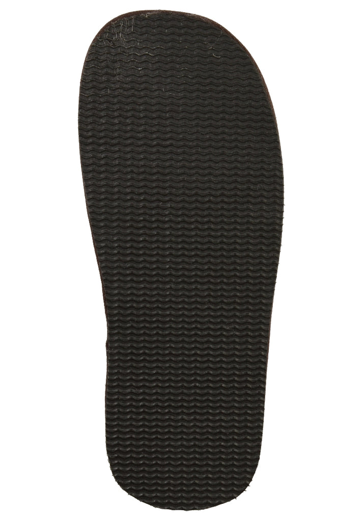 Shepherd Hausschuhe Leder Dunkelbraun Warmfutter - surf4shoes