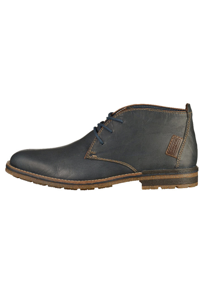 Rieker Stiefel Glattleder Blau - surf4shoes