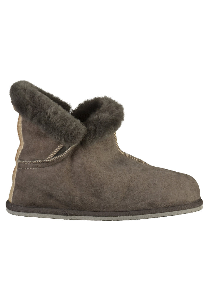 Shepherd Hausschuhe Leder Asphalt - surf4shoes