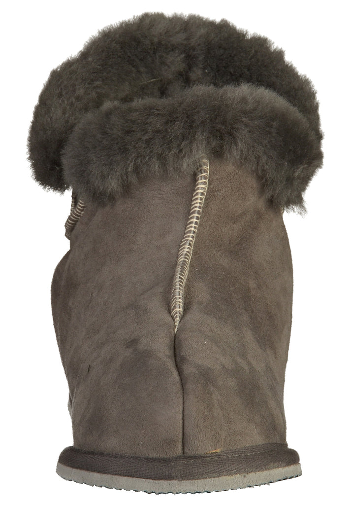 Shepherd Hausschuhe Leder Asphalt - surf4shoes