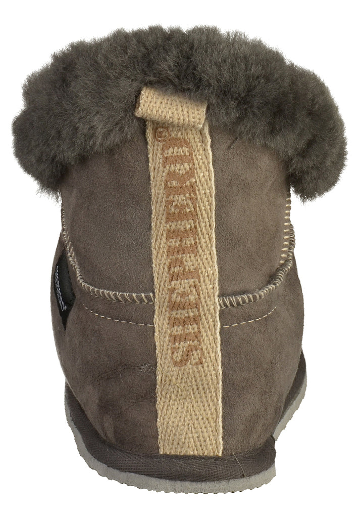 Shepherd Hausschuhe Leder Asphalt - surf4shoes