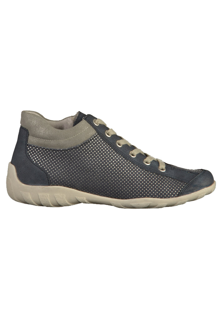 Remonte Halbschuhe Leder/Synthetik Blau - surf4shoes