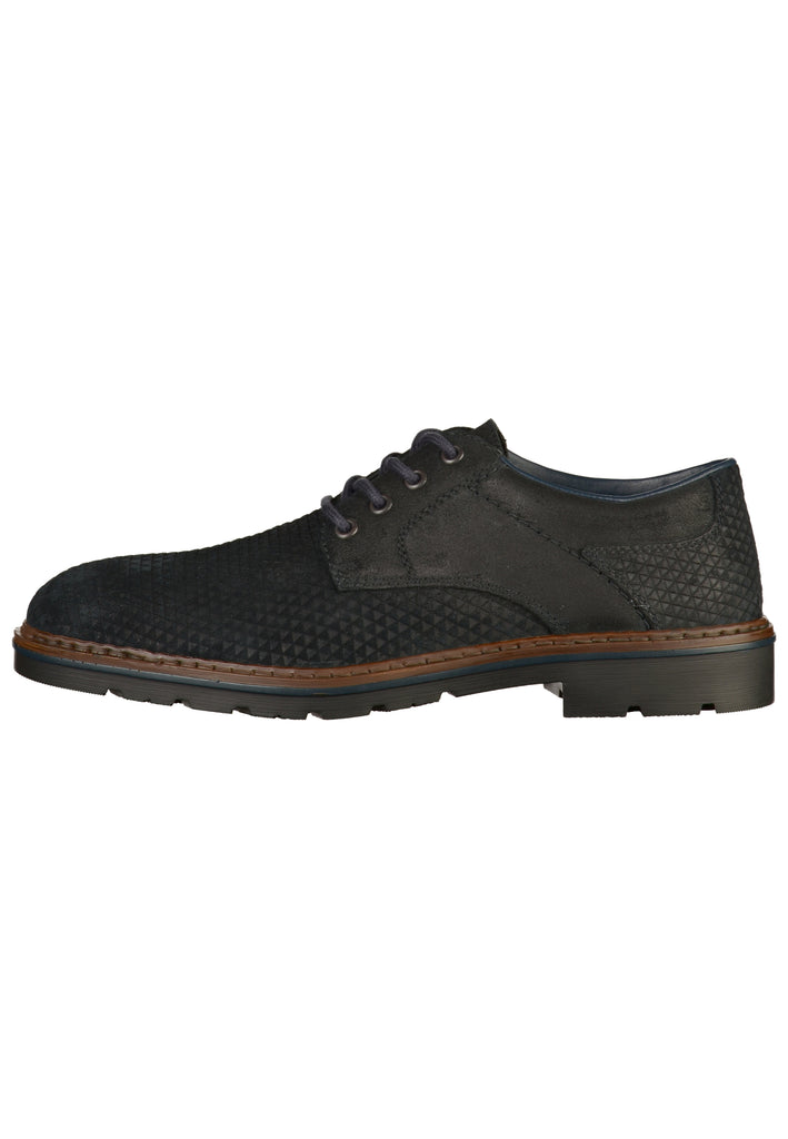 Rieker Halbschuhe Leder Blau - surf4shoes