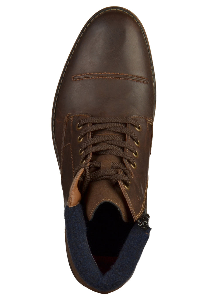 Rieker Stiefelette Glattleder Braun - surf4shoes