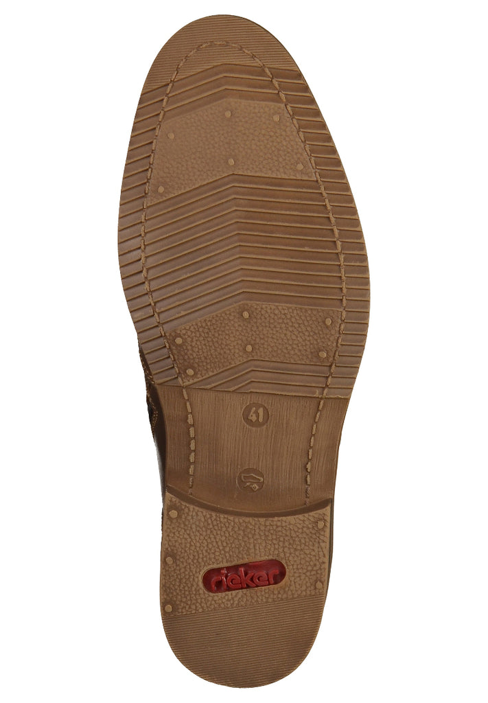 Rieker Stiefelette Glattleder Braun - surf4shoes