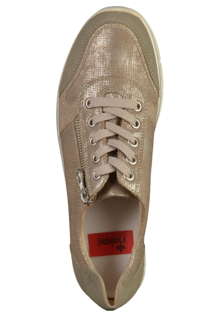 Rieker Halbschuhe Lederimitat Grau - surf4shoes