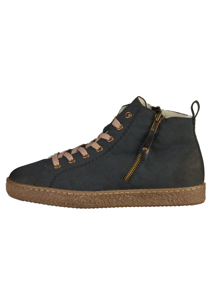 Rieker Sneaker Lederimitat Blau - surf4shoes