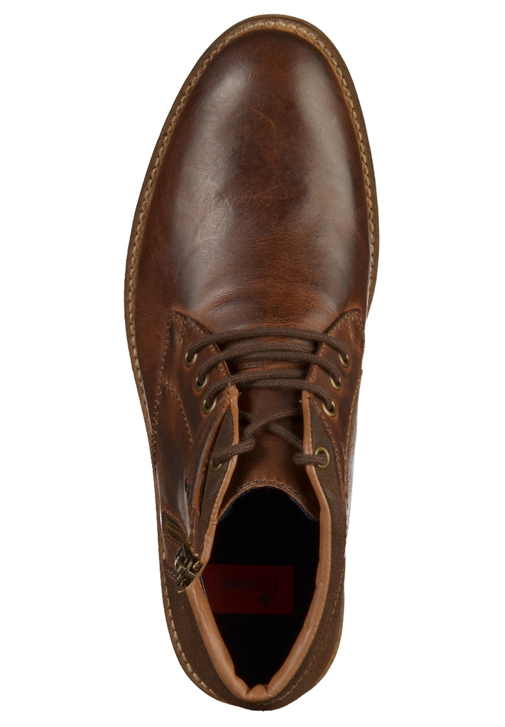 Rieker Stiefelette Glattleder Braun - surf4shoes