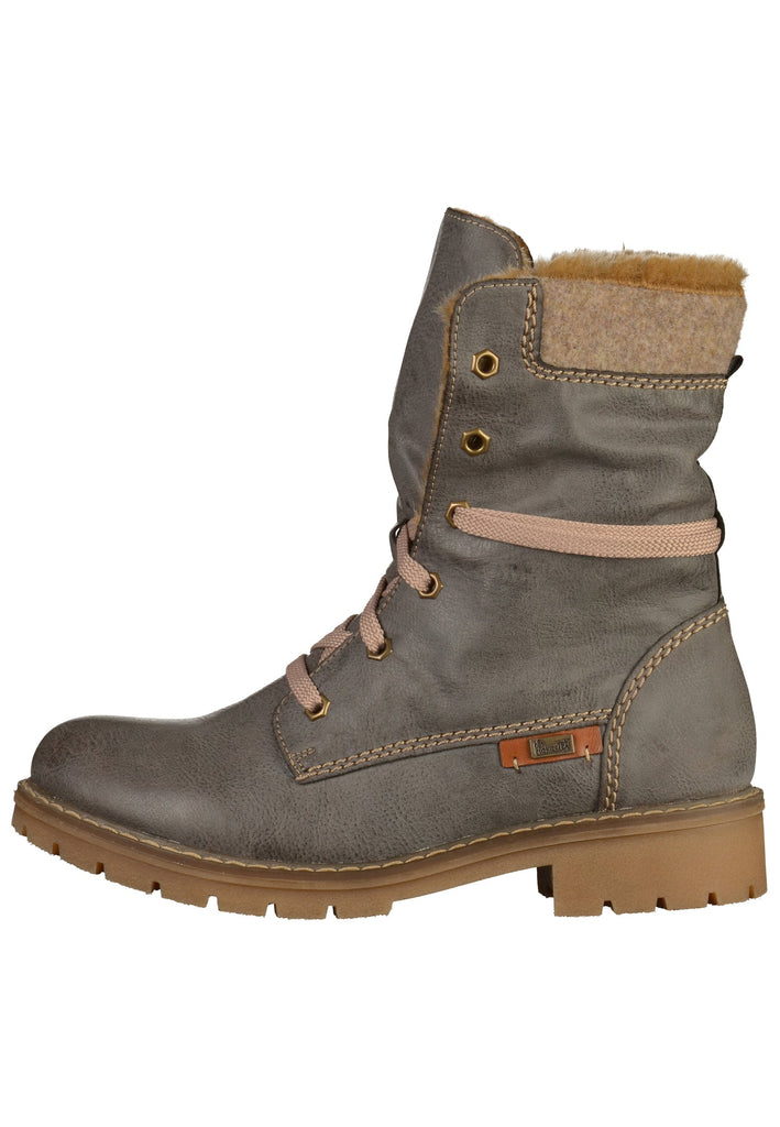 Rieker Stiefelette Lederimitat Grau - surf4shoes