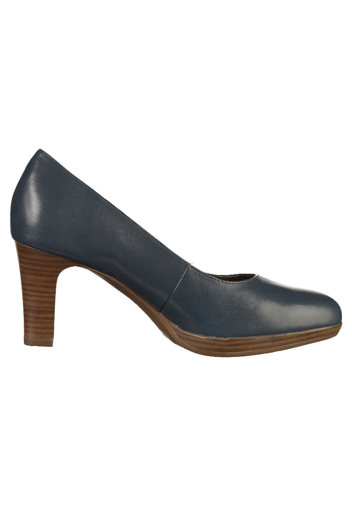 Tamaris Pumps Leder Navy - surf4shoes