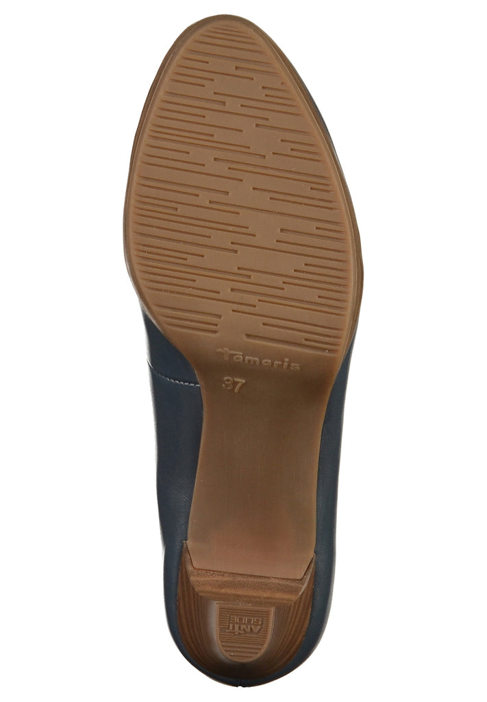 Tamaris Pumps Leder Navy - surf4shoes