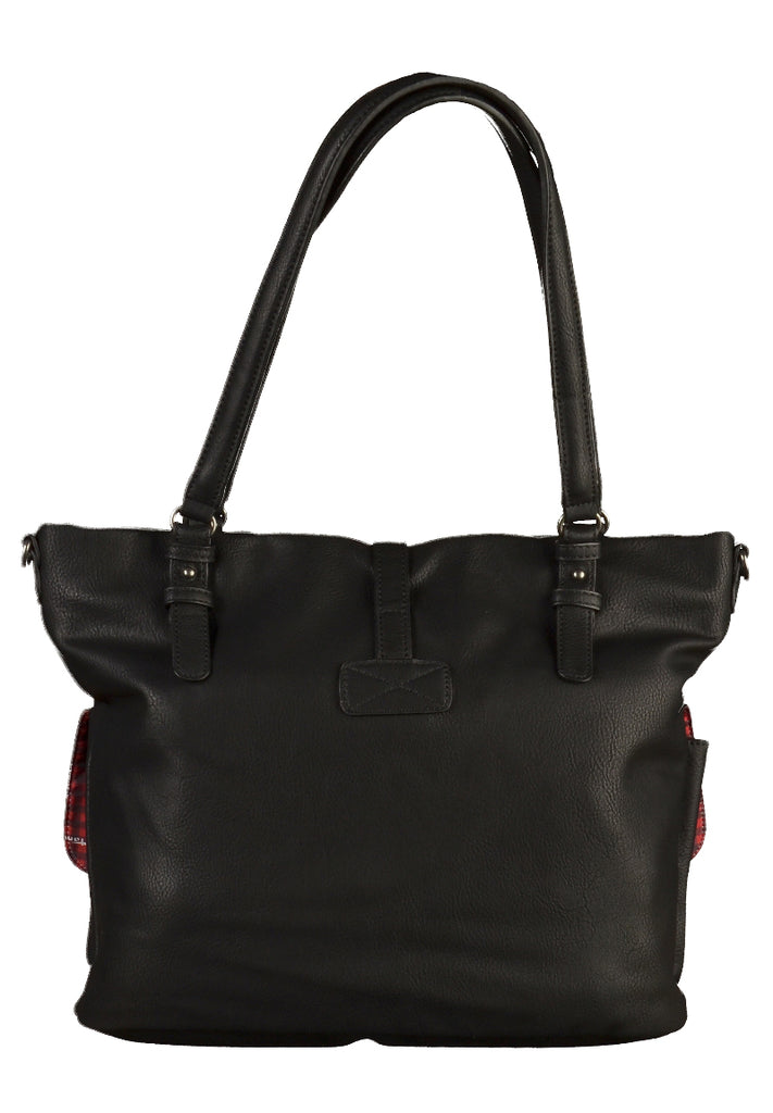 Tamaris Taschen Lederimitat Schwarz - surf4shoes