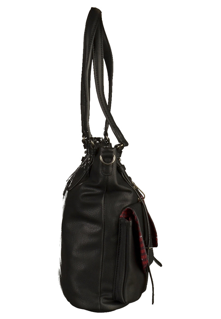 Tamaris Taschen Lederimitat Schwarz - surf4shoes