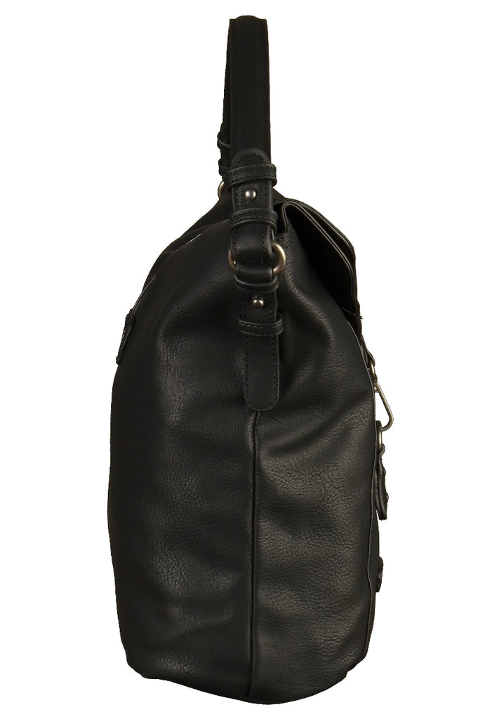 Tamaris Taschen Lederimitat Schwarz - surf4shoes