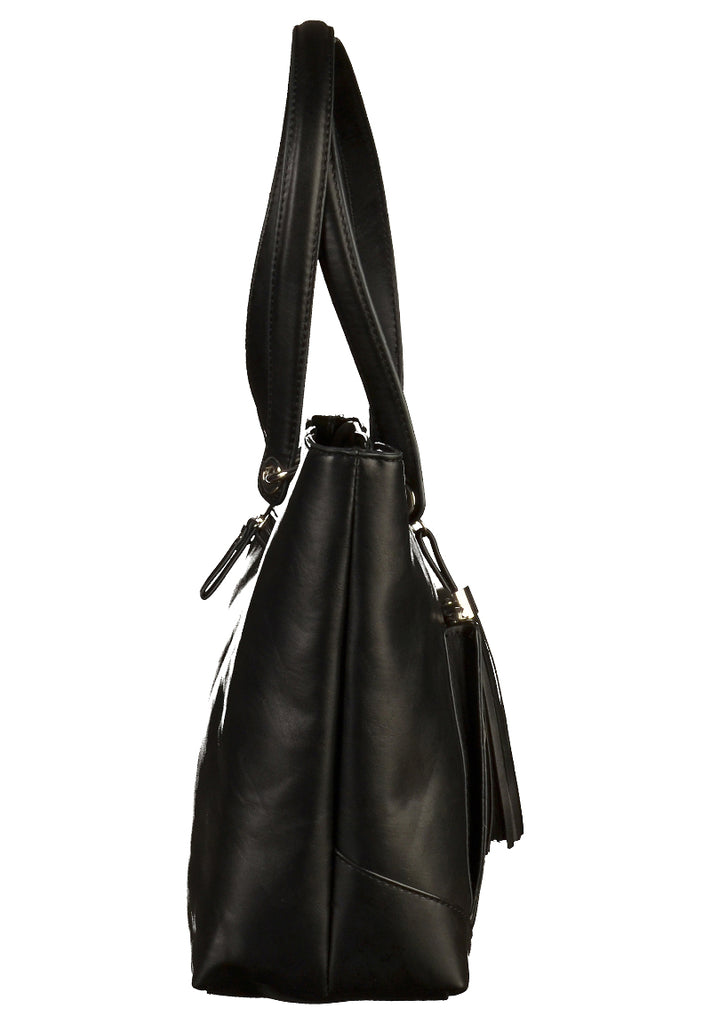 Tamaris Taschen Lederimitat Schwarz - surf4shoes