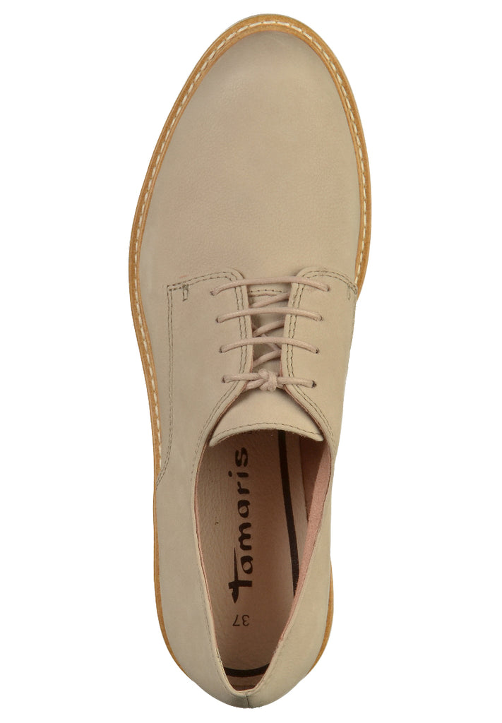 Tamaris Halbschuhe Leder Beige - surf4shoes