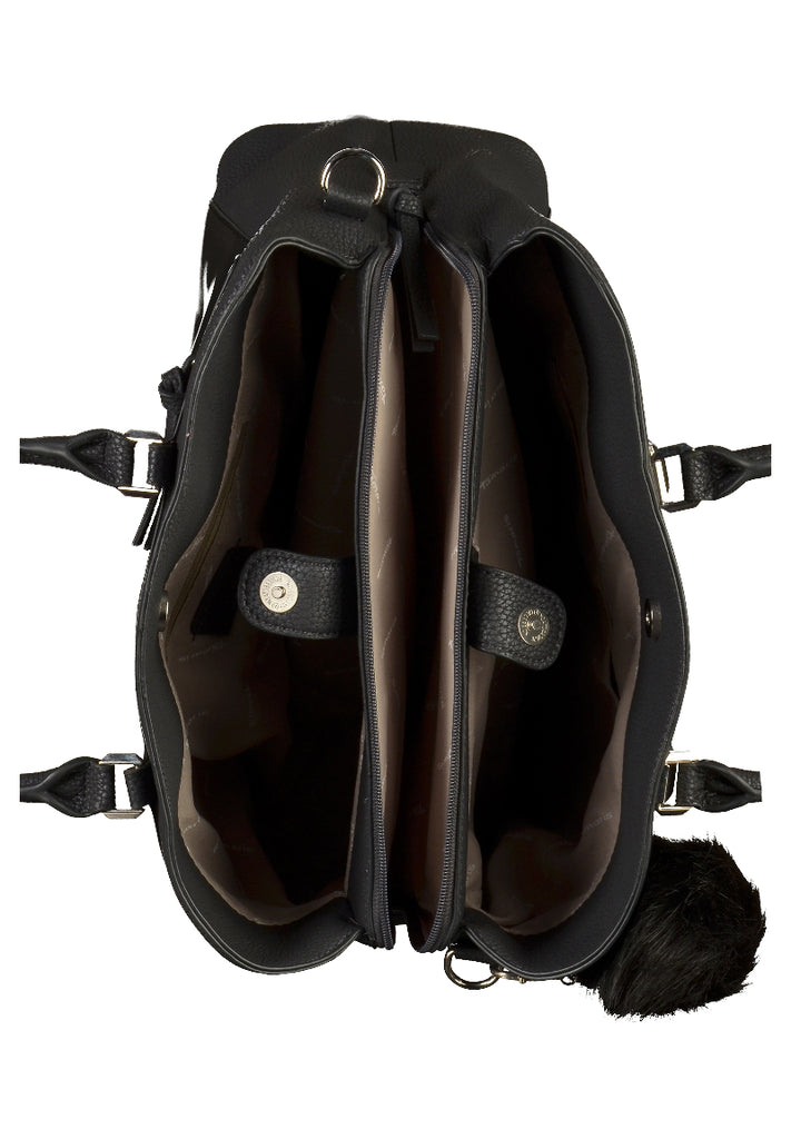 Tamaris Taschen Lederimitat Schwarz - surf4shoes