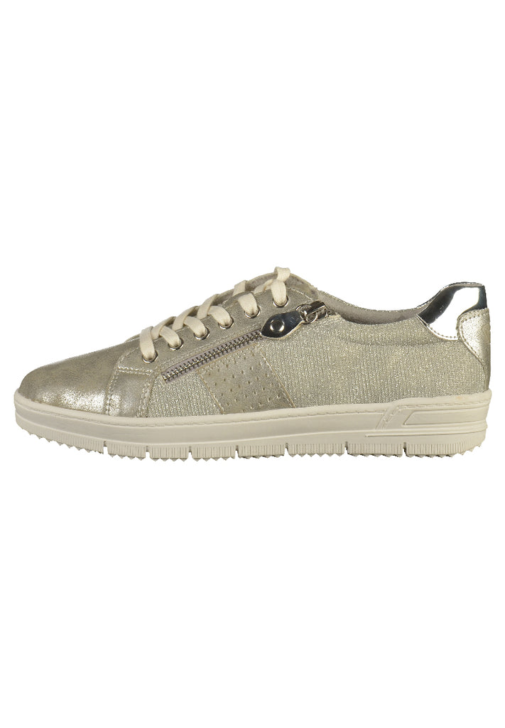 Tamaris Sneaker Lederimitat Silber - surf4shoes