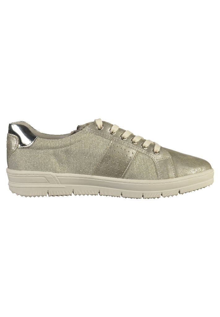 Tamaris Sneaker Lederimitat Silber - surf4shoes