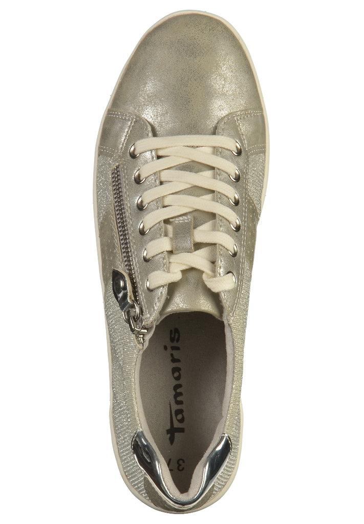 Tamaris Sneaker Lederimitat Silber - surf4shoes